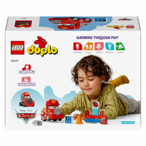 LEGO DUPLO Disney ve Pixar Arabalar Mack Yarışta 10417 - 2 Yaş ve Üzeri Çocuklar için Eğitici Oyuncak Yapım Seti (14 Parça)