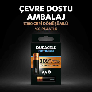 Duracell Optimum AA Kalem Pil 6'lı