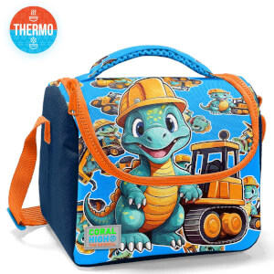 Coral High Mavi Dinozor Desenli Beslenme Çantası 12793