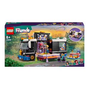 LEGO® Friends Pop Star Müzik Turne Otobüsü 42619 - 8 Yaş ve Üzeri Çocuklar için Yaratıcı Oyuncak Yapım Seti (845 Parça)