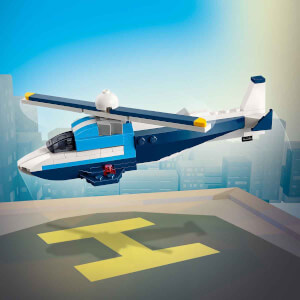 LEGO Creator 3’ü 1 Arada Uçak: Yarış Uçağı 31160 - 7 Yaş ve Üzeri Çocuklar için Jet veya Helikoptere Dönüşebilen Yaratıcı Oyuncak Yapım Seti (178 Parça)