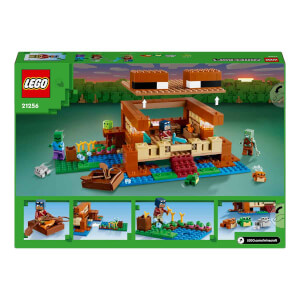 LEGO® Minecraft® Kurbağa Evi 21256 - 8 Yaş ve Üzeri Macera Oyunları Yedi Çocuk İçin Yaratıcı Oyuncak Yapım Seti (400 Parça)