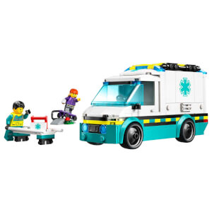 LEGO City Acil Yardım Ambulansı 60451 - Model Araç Seven 5 Yaş Üzeri Çocuklar için Yaratıcı Oyuncak Yapım Seti (184 Parça)