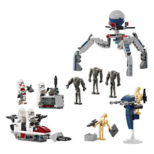 LEGO® Star Wars™ Klon Trooper ve Savaş Droidi Savaş Paketi Seti 75372- 7 Yaş ve Üzeri Star Wars Sevenler için Yaratıcı Oyuncak Yapım Seti (215 Parça)