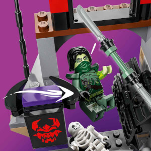 LEGO NINJAGO Ejderinsan Fırtına Köyü 71841 - 7 Yaş ve Üzeri Çocuklar için Savaş Arenası, 6 Ninja Minifigürü ve Topaç İçeren Yaratıcı Oyuncak Yapım Seti (305 Parça)