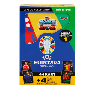 UEFA Euro 2024 Almanya Match Attax Mega Metal Kutu