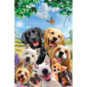Prime 3D 200 Parça 2’li 3D Puzzle: Kediler ve Köpekler Selfies
