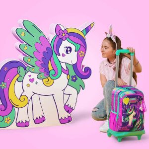 Coral High Unicorn Işıklı Tekerlekli Çekçekli Okul Çantası 23958