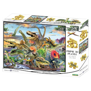 500 Parça 3D Puzzle: Dinozorlar