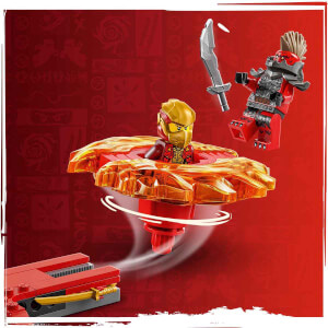 LEGO NINJAGO Kai’nin Ejderha Spinjitzu Topacı 71823 - 6 Yaş ve Üzeri Çocuklar için 2 Ninja Minifigürü İçeren Yaratıcı Oyuncak Yapım Seti (54 Parça)