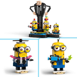 LEGO Despicable Me 4 Yapım Parçalarından Gru ve Minyonlar 75582 -9 Yaş ve Üzeri Çocuklar İçin Yaratıcı Oyuncak Model Yapım Seti (839 Parça)