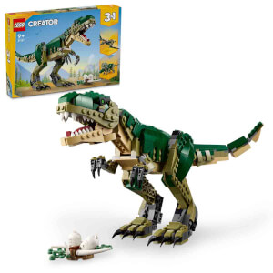 LEGO Creator 3’ü 1 Arada T. rex 31151 – 9 Yaş ve Üzeri İçin Triceratops veya Pterodactyl İçeren Yaratıcı Dinozor Modeli Yapım Seti (626 Parça)