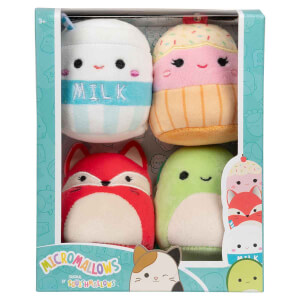 Squishmallows Micromallows 4’lü Peluş Seti 6 cm 