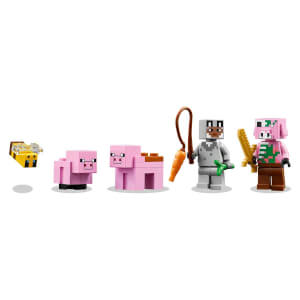 LEGO Minecraft Yavru Domuz Evi 21268 - 7 Yaş ve Üzeri Macera Oyunları Seven Çocuklar için Yaratıcı Oyuncak Yapım Seti (238 Parça)