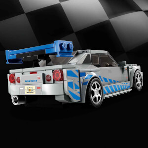 LEGO Speed Champions Daha Hızlı Daha Öfkeli Nissan Skyline GT-R (R34) 76917 - 9 Yaş ve Üzeri Çocuklar için Yarış Arabası Modeli İçeren Koleksiyonluk ve Sergilenebilir Yaratıcı Oyuncak Model Yapım Seti (319 Parça)