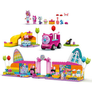 LEGO 4+ Gabby’s Dollhouse Gabby’nin Parti Odası 10797 - 4 Yaş ve Üzeri Çocuklar için Yaratıcı Oyuncak Yapım Seti (252 Parça)