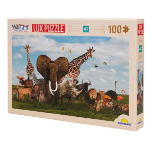 100 Parça Puzzle: Safari Hayvanları