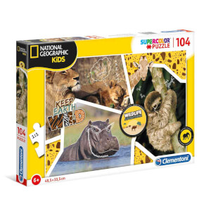104 Parça Puzzle : National Geographic Kids Wildlife