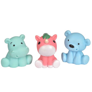 3’lü Ayı Hipopotam Unicorn Banyo Oyuncağı 