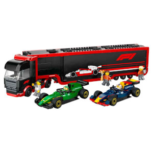 LEGO City RB20 ve AMR24 F1 Arabalı F1 Kamyonu 60445 - 8 Yaş ve Üzeri Çocuklar için Yarış Arabası İçeren Yaratıcı Oyuncak Yapım Seti (1086)