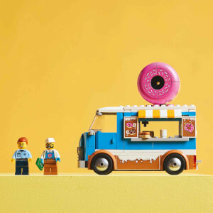 LEGO City Donut Kamyonu 60452 - 5 Yaş ve Üzeri Çocuklar için Yaratıcı Oyuncak Yapım Seti (196 Parça)