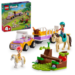 LEGO® Friends At ve Midilli Römorku 42634 - 4 Yaş ve Üzeri Çocuklar için Liann ve Zoya Minifigürü İçeren Yaratıcı Oyuncak Yapım Seti (105 Parça)