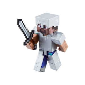 Minecraft Diamond Level Steve Figür Seti HLL30