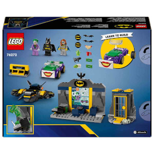 LEGO DC Batman: Batman, Batgirl ve Joker ile Batcave 76272 - 4 Yaş ve Üzeri Süper Kahraman Seven Çocuklar için Yaratıcı Oyuncak Yapım Seti (184 Parça)