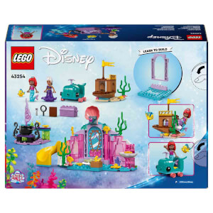 LEGO Disney Princess Ariel’in Kristal Mağarası 43254 – 4 Yaş ve Üzeri Çocuklar İçin Deniz Kızı ve Balık Figürleri İçeren Yaratıcı Oyuncak Yapım Seti (141 Parça)