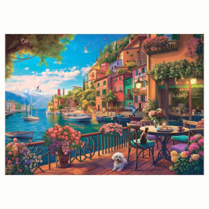 700 Parça XL Puzzle: Cafe Como