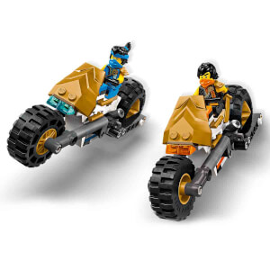 LEGO NINJAGO Ninja Ekibi Kombo Araç 71820 – 9 Yaş ve Üzeri İçin Planör, Yarış Arabası ve 2 Motosiklet İçeren 4’ü 1 Arada Yaratıcı Oyuncak Yapım Seti (576 Parça)