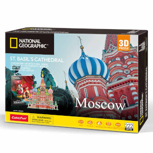 222 Parça 3D Puzzle: National Geographic St. Basil’s Cathedral 