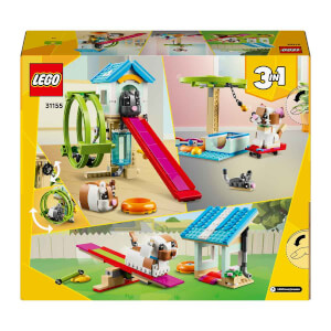 LEGO® Creator Hamster Çarkı 31155 - 8 Yaş ve Üzeri Çocuklar için Köpek ve Kedi Model Seçenekleri İçeren 3'ü 1 Arada Yaratıcı Oyuncak Yapım Seti (416 Parça)