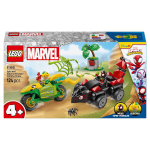 LEGO Marvel Spidey ve İnanılmaz Arkadaşları Spin ve Electro Dinozor Aracı Takibi 11198 - 4 Yaş ve Üzeri Süper Kahraman Seven Çocuklar için Yaratıcı Oyuncak Yapım Seti (124 Parça)