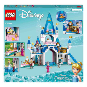 LEGO® ǀ Disney Princess Sindirella ve Yakışıklı Prens’in Şatosu 43206 - 5 Yaş ve Üzeri Hayal Gücü Geniş Çocuklar için Oyuncak Yapım Seti (365 Parça)