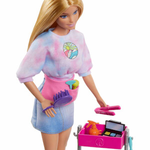 Barbie Malibu Stilist Bebek Oyun Seti HNK95