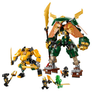  LEGO NINJAGO Lloyd ve Arin'in Ninja Ekibi Robotları 71794 - 9 Yaş ve Üzeri Çocuklar için 2 Savaş Robotu İçeren Yaratıcı Oyuncak Yapım Seti (764 Parça)