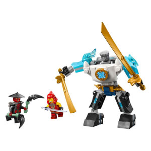 LEGO NINJAGO Zane’in Savaş Zırhı Mech’i 71827 - 6 Yaş ve Üzeri Çocuklar için 3 Minifigürlü Yaratıcı Oyuncak Yapım Seti (92 Parça)