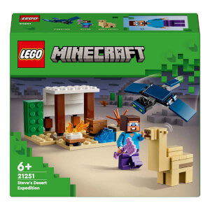 LEGO® Minecraft® Steve'in Çöl Keşfi 21251 - 6 Yaş ve Üzeri Macera Oyunları Yedi Çocuk için 3 Adet LEGO Minecraft Minifigürü İçeren Yaratıcı Oyuncak Yapım Seti (75 Parça)