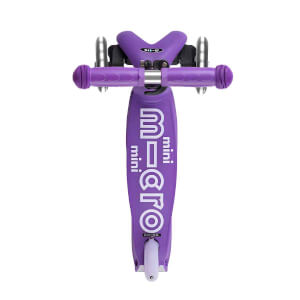 Micro Mini Deluxe 3 Tekerlekli Katlanabilir Işıklı Mor Scooter