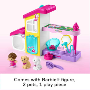 Little People'dan Barbie Oyun ve Bakım Evcil Hayvan Spası HJW76
