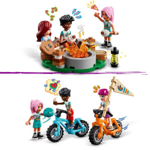 LEGO Friends Macera Kampı Şirin Kulübeler 42624 - 7 Yaş ve Üzeri Çocuklar için Tilki Figürü İçeren Yaratıcı Oyuncak Yapım Seti (437 Parça)