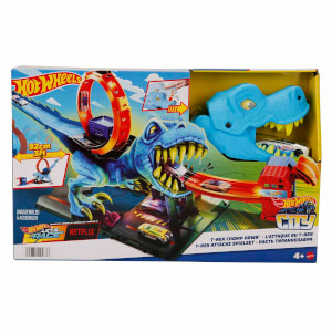 Hot Wheels City T-Rex Loop Ve Akrobasi Oyun Seti, 1 Oyuncak Arabalı Parkur Seti HKX42