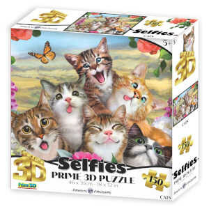 150 Parça 3D Puzzle: Kedi Selfie