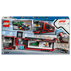 LEGO City RB20 ve AMR24 F1 Arabalı F1 Kamyonu 60445 - 8 Yaş ve Üzeri Çocuklar için Yarış Arabası İçeren Yaratıcı Oyuncak Yapım Seti (1086)