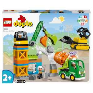  LEGO DUPLO Kasabası İnşaat Sahası 10990 - 2 Yaş ve Üzeri için Eğitici Oyuncak Yapım Seti (61 Parça)