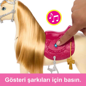 Barbie Gizemleri Büyük At Kovalamacası Dans ve Gösteri Atı HXJ42