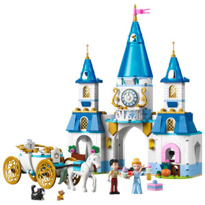 LEGO Disney Princess Sindirella’nın Şatosu ve At Arabası 43275 - 6 Yaş ve Üzeri Prenses Seven Çocuklar için Yaratıcı Oyuncak Yapım Seti (596 Parça)