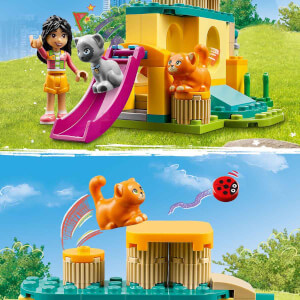 LEGO® Friends Kedi Oyun Parkı Macerası 42612 - 5 Yaş ve Üzeri Çocuklar için Hayvan Figürleri İçeren Yaratıcı Oyuncak Yapım Seti (87 Parça)