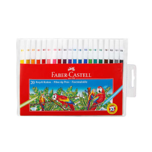 Faber Castell 20 Renk Keçeli Kalem 